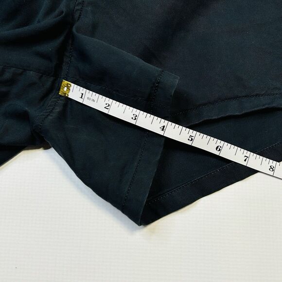 Good American A Line Drapey Trouser Short Size 2 Black 25”x4” 90s Y2K Pleated - Picture 13 of 14